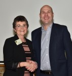 Club President Julie Goulter with Sam Duluk&nbsp;MP