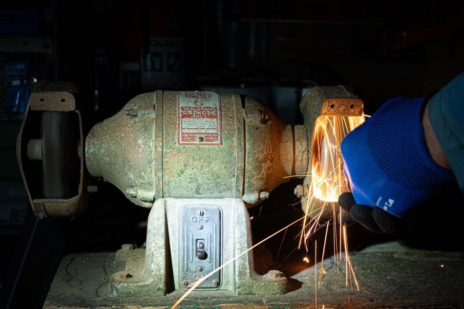 Grinder in Action - Susan Bell